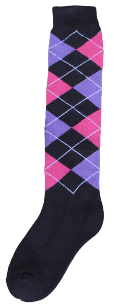 Reitersocken lila/pink