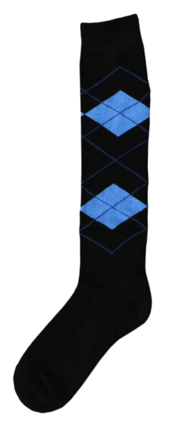 Reitersocken schwarz/blau